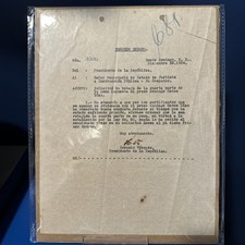 1924 Signed Document Horacio Vasquez President Of The Dominican Republic picture