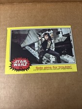 RARE - 1977 Topps Star Wars Solo Aims for Trouble #174 Miscut Error Card picture