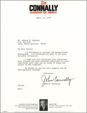JOHN B. CONNALLY JR. - TYPED LETTER SIGNED 04/23/1979 picture