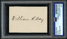 William R. Day signed autograph 2x3 Cut US Supreme Court Justice PSA Slab picture