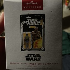 2026 Hallmark Keepsake Star Wars Boba Fett Vintage Figure Ornament NIB picture