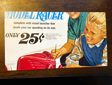 Vintage 1961 Kellogg's Cereal Box Premium Panel Mail-In Coupon Model Racer Car picture
