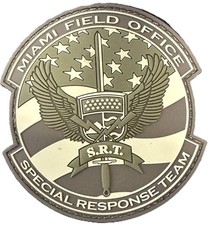 Miami Field Office SRT Style PVC Morale Patch Hook Back Tactical LE New picture