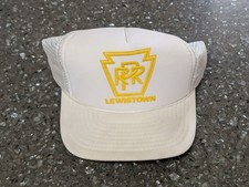 Vintage Pennsylvania Railroad Lewistown PA Trucker Snapback Hat picture