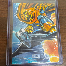 2026 Topps Marvel Neon Hobgoblin 1/1 Sketch Card Dexter Wee picture