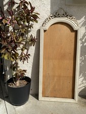 Arched Ornate Frame, Beige, Vertical, 63inch x 26.5 picture