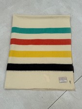 Vintage Polar Star 100% Virgin Wool Striped Blanket 88x72 JC Penney AS-IS picture