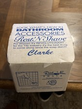 Vintage Clarke Rest N Shave Ceramic Leg Rest Rare picture