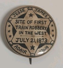 Vintage Jesse James First Train Robbery In The West July 21, 1873 ADAIR, IOWA picture