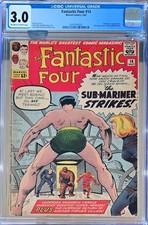 Fantastic Four #14: Marvel Comics 1963 CGC 3.0, Sub-Mariner & 2nd Puppet Master picture