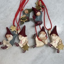 6-Annekabouke Gnomy’s Diaries Hanging Ornaments 3” Legend Of Gnomy w/ Star picture