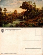 Wilhelm Schirmer Die Grotte der Egeria Postcard Museum Leipzig Unposted Vintage picture