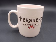 Hershey's Galerie Large 24 Ounce Chocolate Cocoa Coffee Mug Beige Cup Red Hearts picture