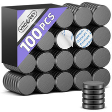 100pcs Strong Adhesive Magnets 0.7 Inch Small Round Ceramic for Crafts Fridge picture