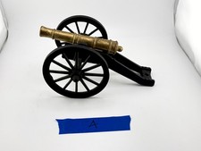 Vintage Heavy Metal Civil War Artillery Cannon Model Stamped 591 Desk Display picture