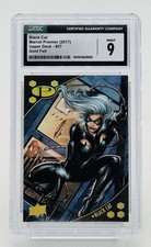 2017 Upper Deck Marvel Premier Black Cat Gold #/10 CGC 9 SSP picture