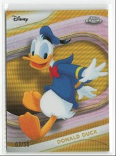 2025 TOPPS CHROME DISNEY GOLD REFRACTOR DONALD DUCK /50 #34 picture