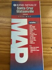 Vintage Rand Mcnally Folding maps Santa Cruz Watsonville picture