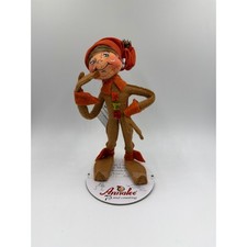 Annalee 9in Autumn Elf Doll Brown Orange Fall Thanksgiving Decor 361819 NWT picture