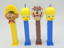 Vintage Looney Tunes PEZ Lot of 4 Tweety Taz Speedy Gonzales Warner Bros picture