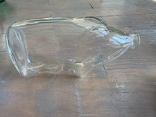 Vintage Irma Clear Glass Piggy Bank 6.5” Denmark Figural Coin Bank 1960s 1970s picture