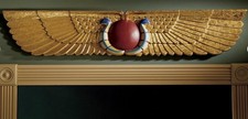 Egyptian Temple Sculptural Wall Pediment - Open Box picture