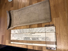 1942 raf large ensign class loading slide rule with large case picture