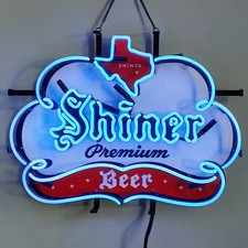 US STOCK Shiner Premium Beer Neon Sign 19