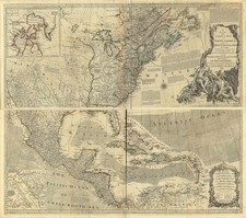 North America Vintage 1800 Historical Map Reprint Wall Art picture