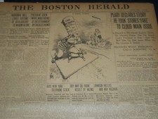 1909 SEPT 17 THE BOSTON HERALD - HARRIMAN LEAVES FORTUNE OF $100M - BH 196 picture