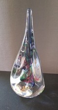 Teardrop Crystal Sculpture From Poland Artist Adam Jabltonski Contains Colorful. picture