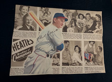 1948 WHEATIES CEREAL Ad Robert Elliott Boston Braves 1947 AL MVP  10