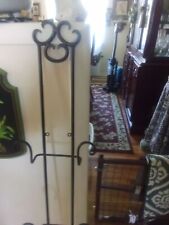 Vintage Bards Black Wrought Iron Wall Hangar Four Plate/8 picture