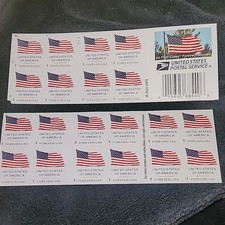 100 Forever Stamps 5 Sheets of 20 First Class USPS Stamps 2025 U.S. Flags picture