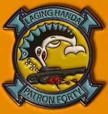 NAVY RESERVE VP-40 FIGHTING MARLINS LAGING HANDA PATRON SQUAD METAL MAGNET PIN picture