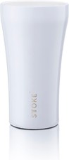 Sttoke Leakproof Ceramic Reusable Coffee Cup 12 oz - Angel White SLP12AW0620 0 picture