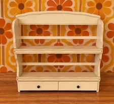 Garden Harvest Spice Rack White Green Vtg 70's 15x15x3 Grannycore Retro Kitschy  picture