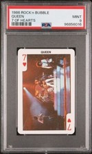 1986 DANDY ROCK'n BUBBLE QUEEN 7 OF HEARTS PSA 9, POP 2, 2 HIGHER picture
