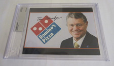 Tom Monaghan founder Domino's Pizza 5x7 photo autographed BAS Beckett authentic picture