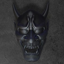 Hannya Mask Demon Mask Black picture