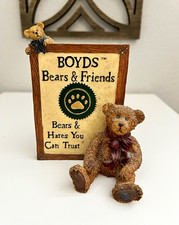 Boyds Bears & Friends Bearstone Collection Malcolm Teddy Bear Sign Numbered picture