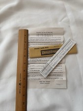 Vtg C-THRU 5” Classroom Plastic Pocket Slide Rule No 27 Original Sleeve & Insert picture