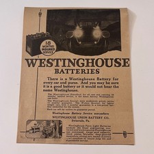 Westinghouse Union Battery Co. Standard & Special Swissvale PA 1923 Ad SAG8-H3 picture