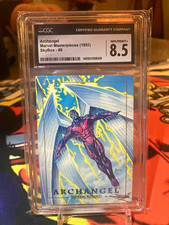 1992 SkyBox Marvel Masterpieces Archangel #8 - CGC 8.5 Graded Card picture