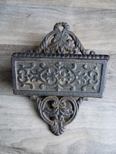 vintage Wilton cast iron wall mount match holder picture