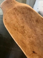 Pottery Barn Dough Bowl Mid Century Wood Trencher Heartland Accent Bowl New🦩 picture