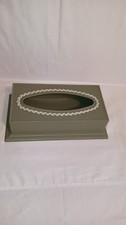 Vintage Fesco Plastic Olive Green Tissue Box Holder for Bathroom/Bedroom Vanity picture