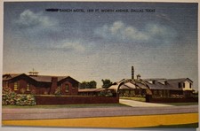 Vintage Postcard Ranch Motel Dallas Texas Roadside  AA9 picture