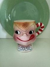 Vintage Yum-EE-Yum Anthropomorphic Ray Gee Milk Mug Japan MCM blue boy Kitsch picture