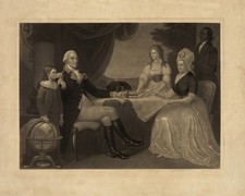 George and Martha Washington Custis Family William Lee 8x10 Print HT5134690 picture